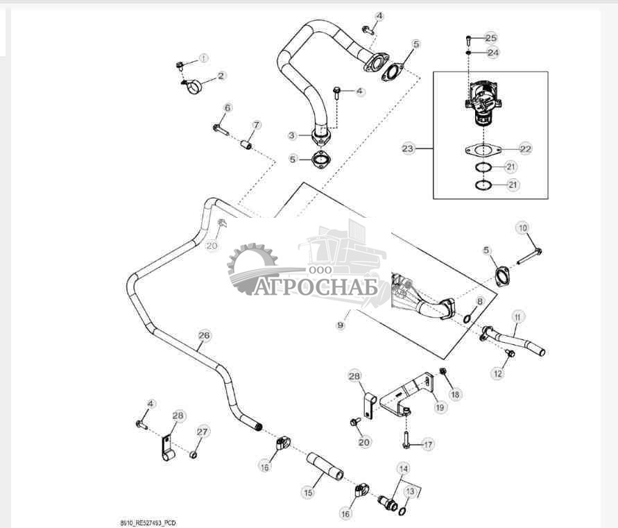 8910 Система рециркуляции выхлопных газов ( 